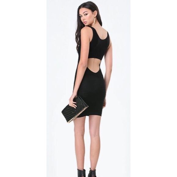 🌚 Bebe Mini Cutout Dress - Picture 1 of 6